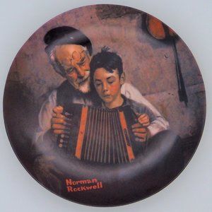 1981 Norman Rockwell Plate "The Music Maker"
